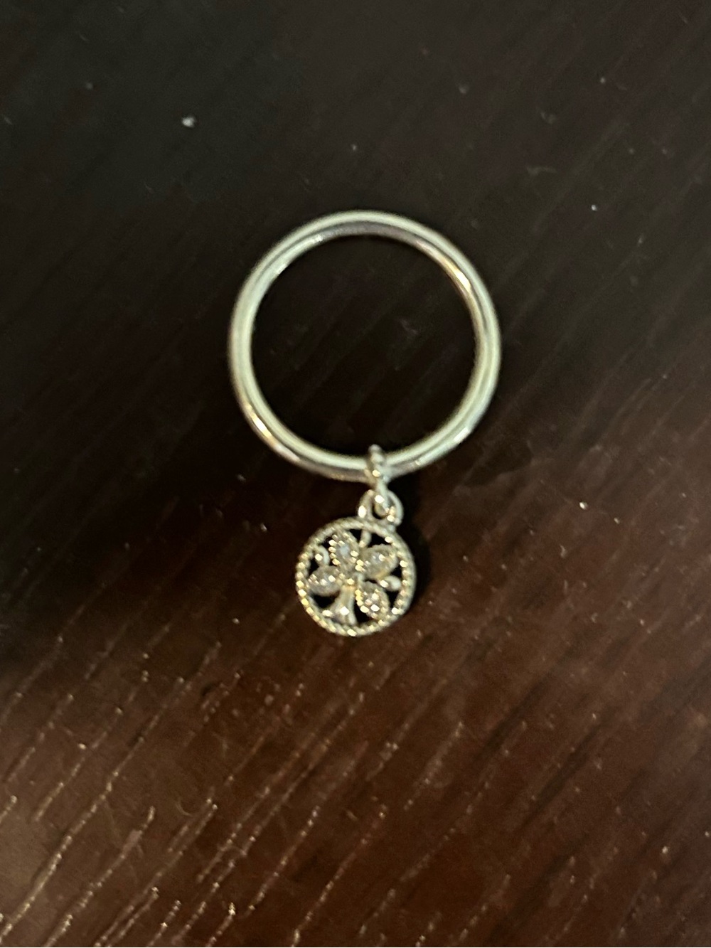 Pandora Family Tree Cubic Zirconia Dangle Ring